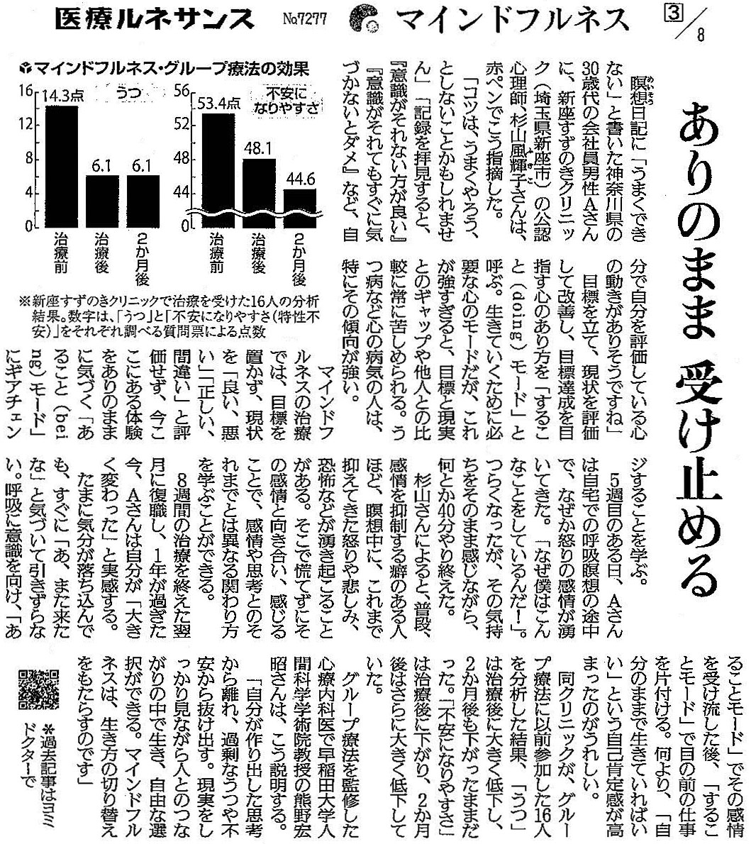 読売新聞 2020年5月6日 掲載記事